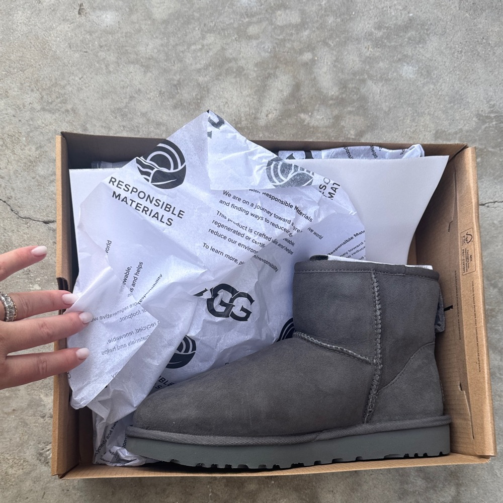 UGG Charcoal Short Boots